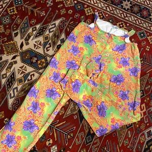 IAMGIA FLORAL PANTS SZ MEDIUM